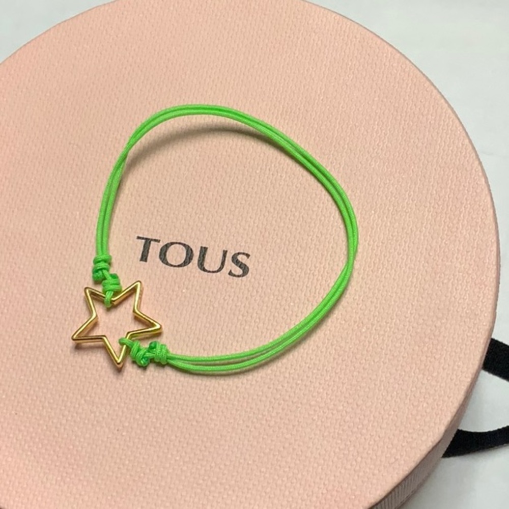 Tous Green Cord Bracelet